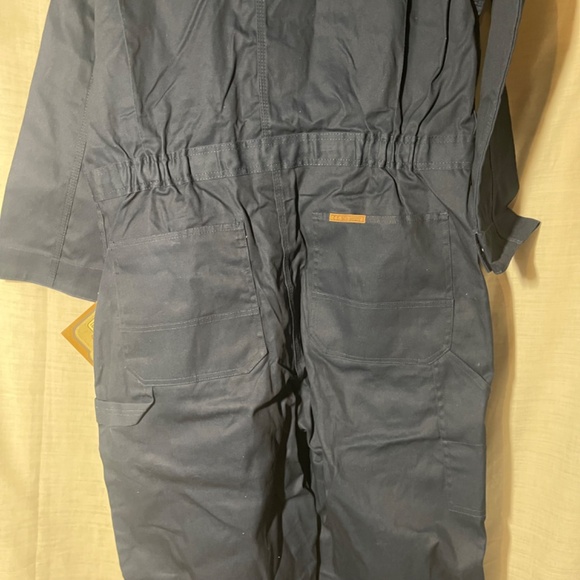 C E Schmidt Men’s Coveralls LG  Short. Long Sleeve.Navy Blue. Auto shop, Garage. - Picture 3 of 15